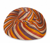 Raffia Curve Brim Hat Large Brim in Butterscotch Madagascan