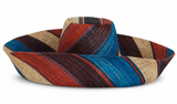 Raffia Curve Brim Hat Large Brim in Fizzy Cola Madagascan