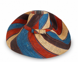 Raffia Curve Brim Hat Large Brim in Fizzy Cola Madagascan