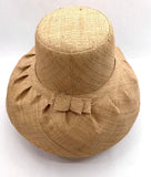 Raffia Curve Brim Hat Standard Brim in Sand Madagascan