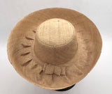 Raffia Curve Brim Hat Standard Brim in Sand Madagascan