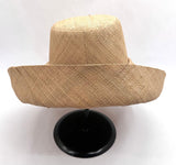 Raffia Curve Brim Hat Standard Brim in Sand Madagascan