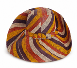 Raffia Curve Brim Hat Standard Brim in Butterscotch Madagascan