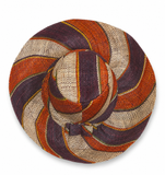 Raffia Curve Brim Hat Standard Brim in Chocolate Box Madagascan