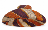 Raffia Curve Brim Hat Standard Brim in Chocolate Box Madagascan