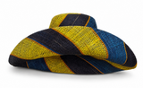 Raffia Curve Brim Hat Standard Brim in Gum Drops Madagascan