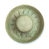 Raffia Curve Brim Hat Standard Brim in Pale Green Madagascan