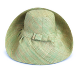 Raffia Curve Brim Hat Standard Brim in Pale Green Madagascan