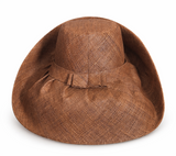 Raffia Curve Brim Hat Standard Brim in Tan Madagascan