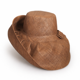 Raffia Curve Brim Hat Standard Brim in Tan Madagascan
