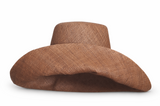 Raffia Curve Brim Hat Standard Brim in Tan Madagascan