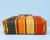 Raffia Striped Handbag Large in Jelly Beans Madagascan