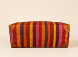 Raffia Striped Handbag Large in Lollipop Madagascan