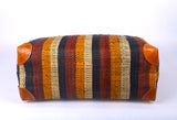 Raffia Striped Handbag Large in Butterscotch Madagascan