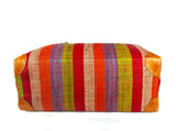 Raffia Striped Handbag Large in Fruit Salad Madagascan