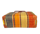 Raffia Striped Handbag Large in Jelly Beans Madagascan