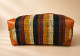 Raffia Striped Handbag Small in Butterscotch Madagascan