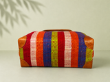 Raffia Striped Handbag Small in Fruit Salad Madagascan