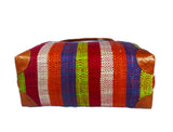 Raffia Striped Handbag Small in Fruit Salad Madagascan