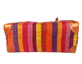 Raffia Striped Handbag Small in Lollipop Madagascan