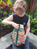 RECYCLED JUTE AND GHERI COTTON MAGIC BACKPACK Nepalese