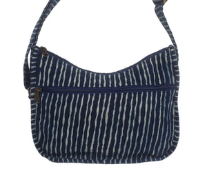 UNISEX CROSSBODY SHOULDER BAG COTTON with EXTERNAL POCKETS Khmer Cambodia