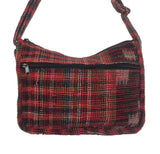 UNISEX CROSSBODY SHOULDER BAG COTTON with EXTERNAL POCKETS Khmer Cambodia