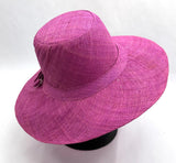 Flat Brim Raffia Sunhat in Fandango Madagascan