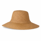 Flat Brim Raffia Sunhat in Biscuit Madagascan