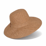 Flat Brim Raffia Sunhat in Biscuit Madagascan