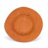 Flat Brim Raffia Sunhat in Fawn Madagascan