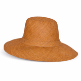 Flat Brim Raffia Sunhat in Wheat Madagascan