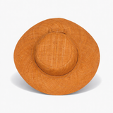 Flat Brim Raffia Sunhat in Wheat Madagascan