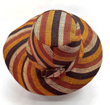 Flat Brim Raffia Sunhat in Butterscotch Madagascan