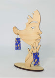 TRIPLE RECTANGLES SILK EARRINGS Khmer Cambodian