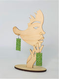 TRIPLE RECTANGLES SILK EARRINGS Khmer Cambodian