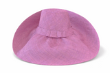 Raffia Curve Brim Hat Large Brim in Amethyst Madagascan