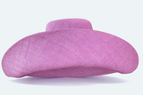 Raffia Curve Brim Hat Large Brim in Amethyst Madagascan