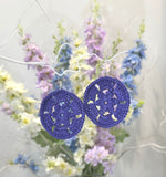 Circular Daisy Crochet Earrings (Silver Coloured Hooks) Australian
