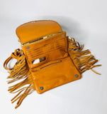 Peacock Hand Etched Leather Shoulder Purse Handbag Indonesian
