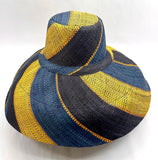 Raffia Curve Brim Hat Large Brim in Gum Drops Madagascan