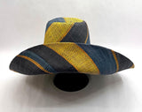 Raffia Curve Brim Hat Large Brim in Gum Drops Madagascan
