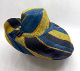 Raffia Curve Brim Hat Large Brim in Gum Drops Madagascan