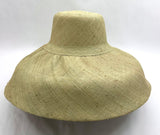 Raffia Curve Brim Hat Large Brim in Pale Green Madagascan