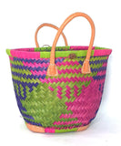 Round Hay Market Basket Small |Madagascan
