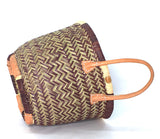 Round Hay Market Basket Small |Madagascan