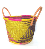 Round Hay Market Basket Small |Madagascan