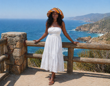 Raffia Curve Brim Hat Standard Brim in Butterscotch Madagascan