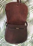 Leather and Kilim Crossbody Bag  Moroccan