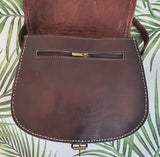 Leather and Kilim Crossbody Bag  Moroccan